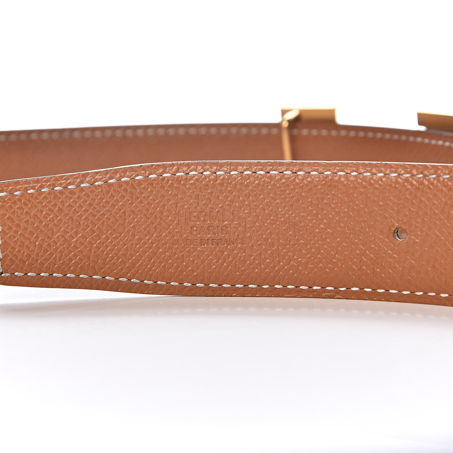 Hermes Box Epsom 32mm Guilloche H Belt 90 Black Gold 4 of 8