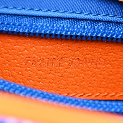 Gucci Jersey GG Monogram All Over Sporty Flap Backpack Blue Multicolor 7 of 11