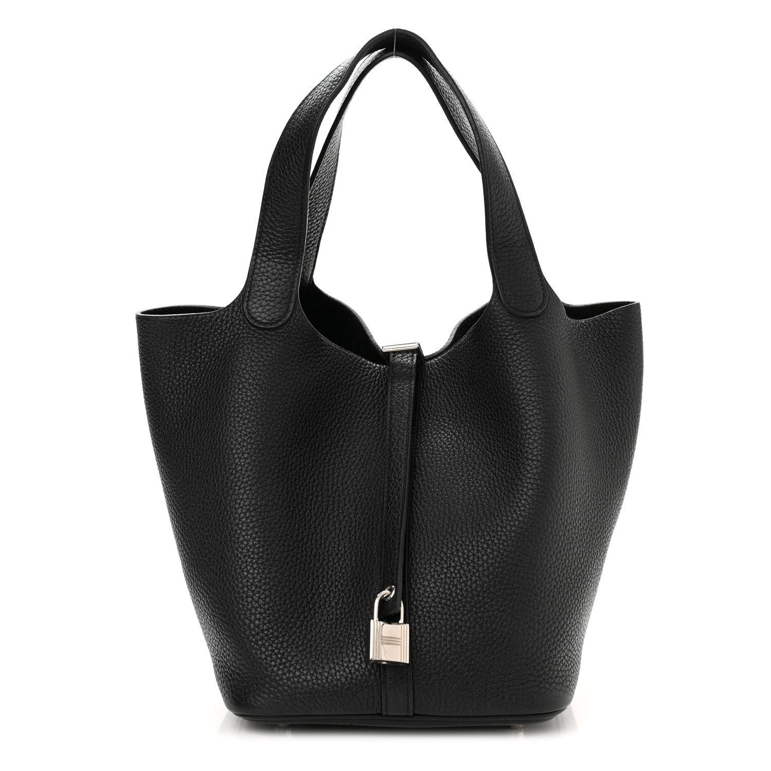 Hermes Taurillon Clemence Picotin Lock 22 MM Black 1 of 11