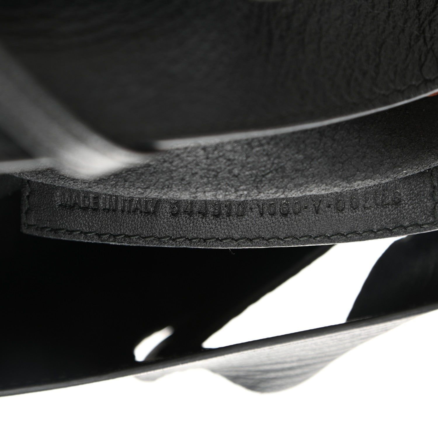 Balenciaga Calfskin Printed Kitten Plastic Bag Shopper S Black 7 of 10