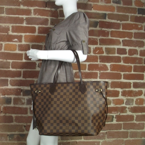 Louis Vuitton Damier Ebene Neverfull MM 2 of 10