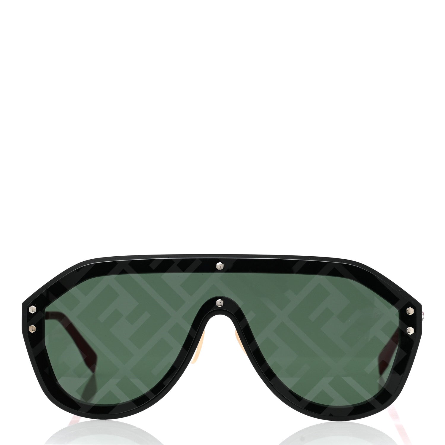 Fendi FF Fabulous Shield Sunglasses FF M0039/G/S Black Red 2 of 7