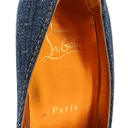 Christian Louboutin Denim Jazz Calf So Kate 120 Pumps 39.5 Blue 7 of 10