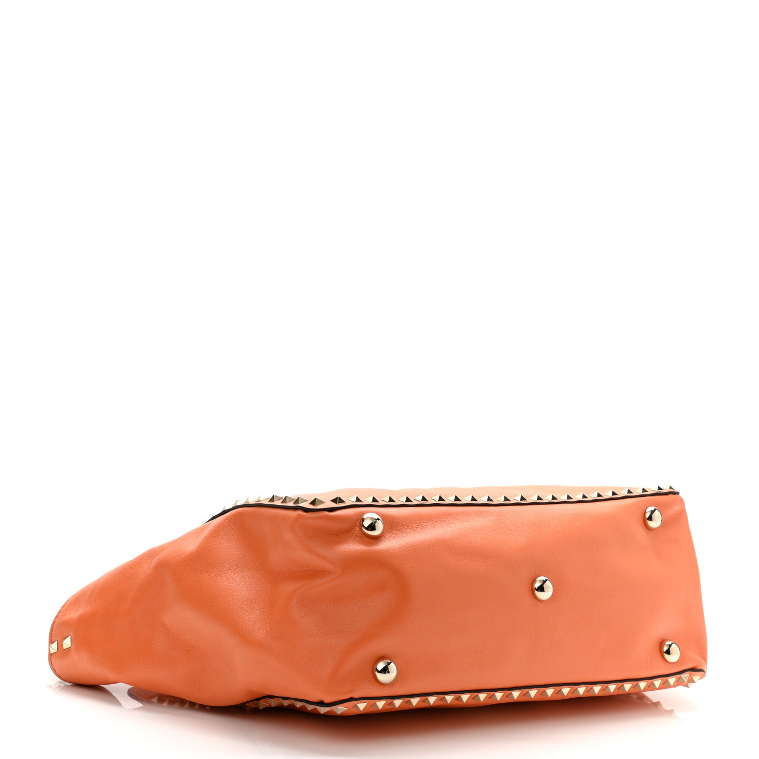 Valentino Garavani Vitello Medium Rockstud Tote Melon Sorbet 7 of 18