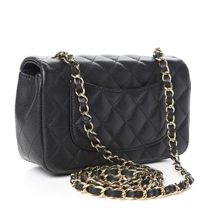 Chanel Caviar Quilted Mini Rectangular Flap Black 3 of 10