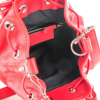 Balenciaga Agneau Giant 12 Silver Hardware Mini Pompon Coquelicot 5 of 7