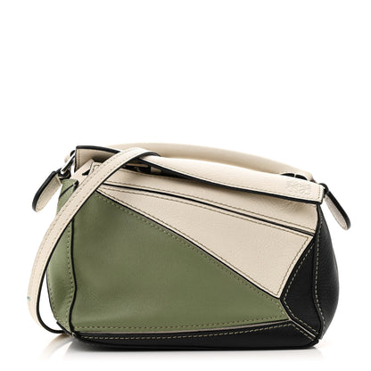 Loewe Calfskin Mini Puzzle Bag Soft White Rosemary 1 of 15