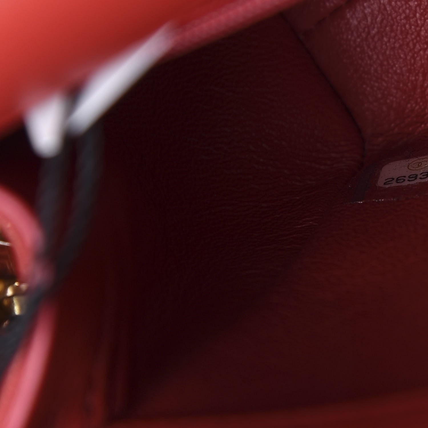 Chanel Calfskin Chevron Stitched Coco Waist Bag Red 9 of 10