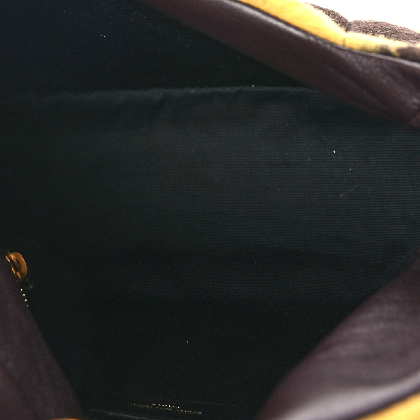 Tie Dye Wool Quilted Small Loulou Puffer Monogram Chain Satchel Yellow Pacific Blue Dark Pecan