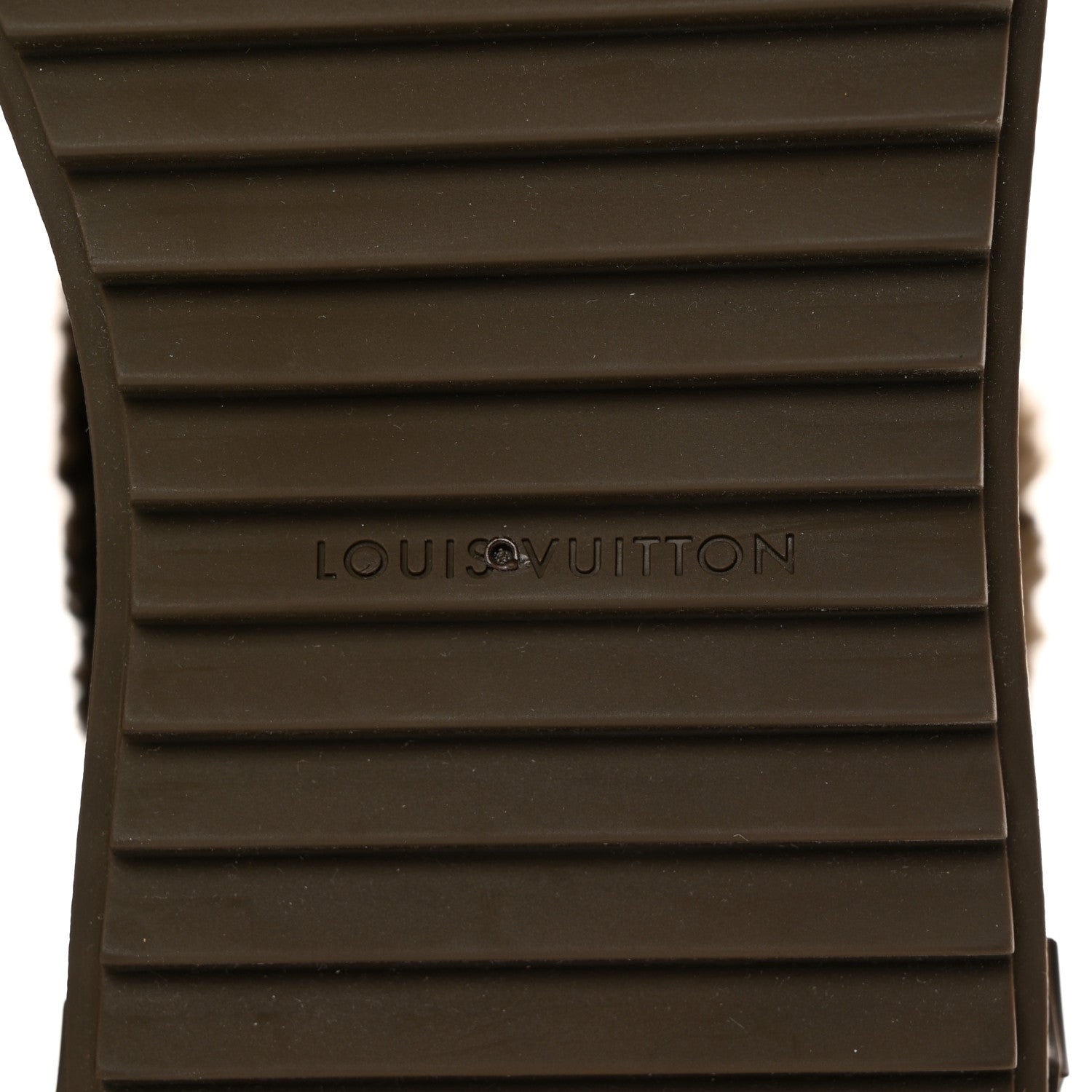 Louis Vuitton Suede Calfskin Shearling Snowdrop Flat Ankle Boot 39 Khaki 6 of 9
