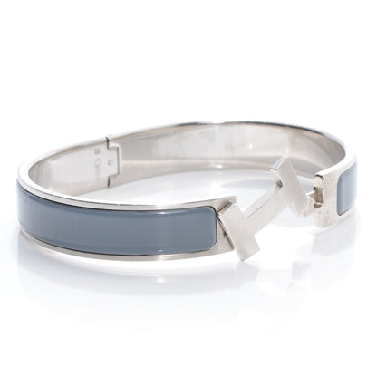 Hermes Enamel Narrow Clic Clac HH Bracelet GM Ardoise 5 of 7