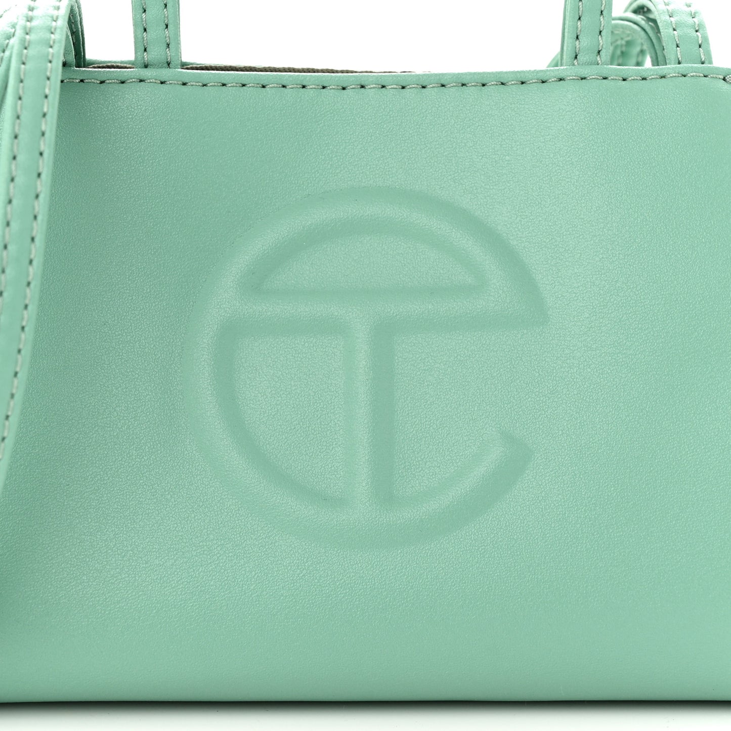 Vegan Leather Small Shopping Bag Sage