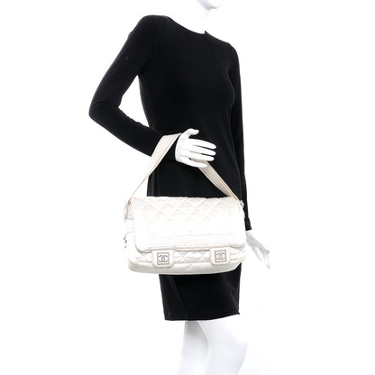 Chanel Nylon Ski Messenger Bag White 2 of 9