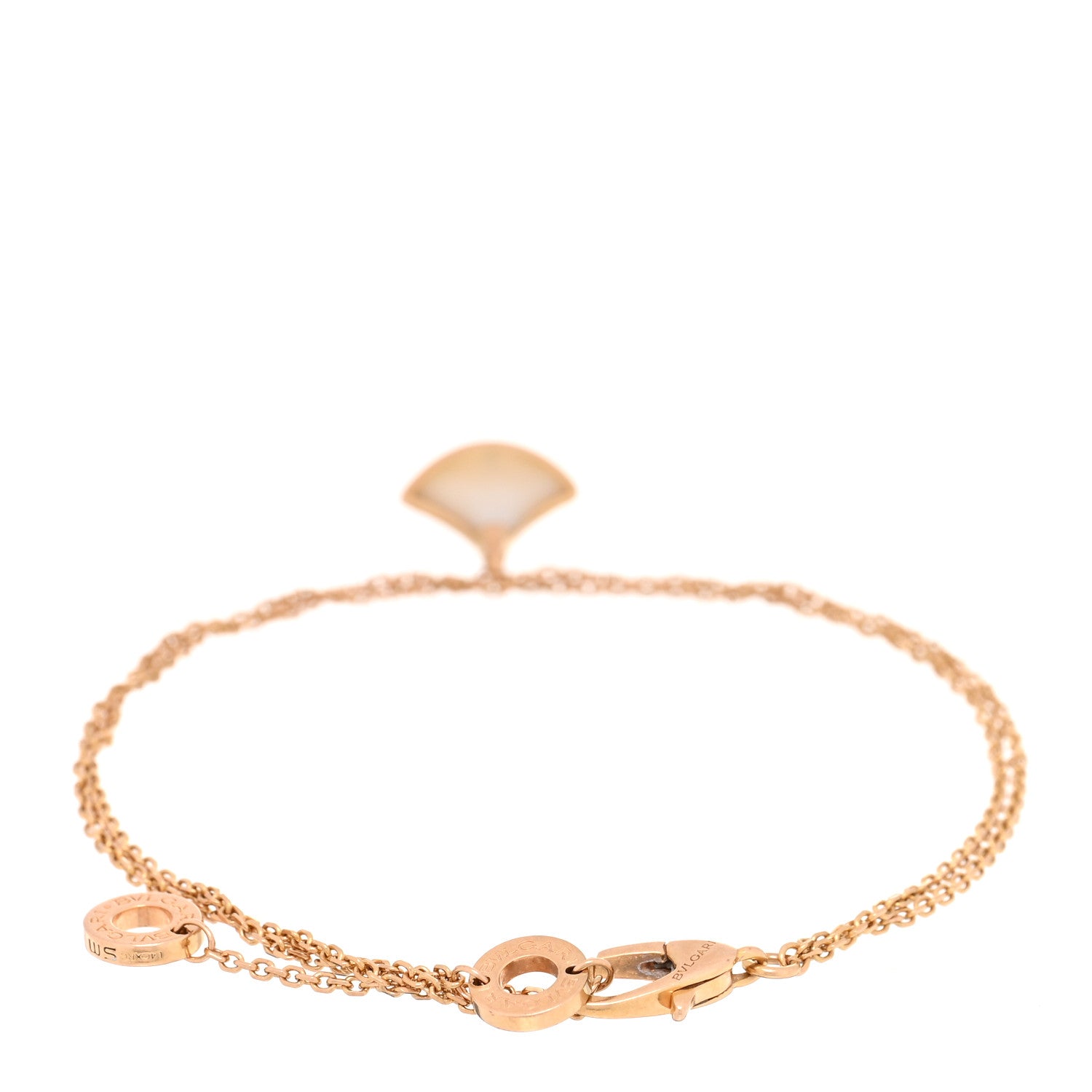 Bulgari 18K Rose Gold Mother of Pearl Divas' Dream Bracelet 2 of 3