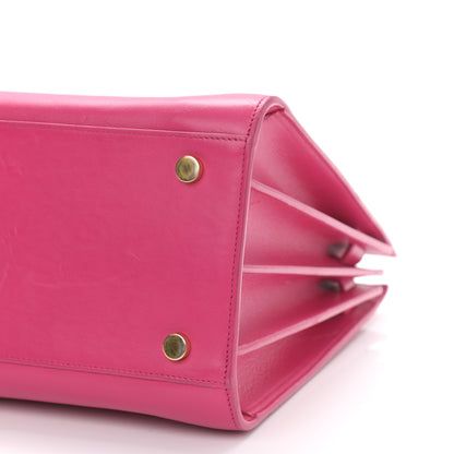 Saint Laurent Calfskin Small Sac De Jour Lipstick Fuchsia 10 of 14