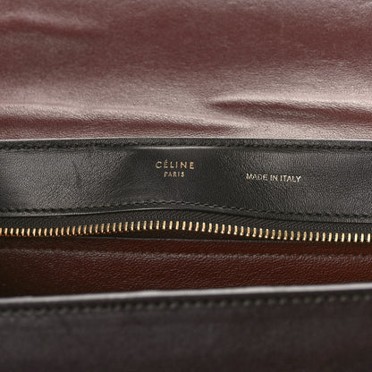 Celine Smooth Calfskin Suede Medium Tri-Color Trapeze Terracotta 6 of 11