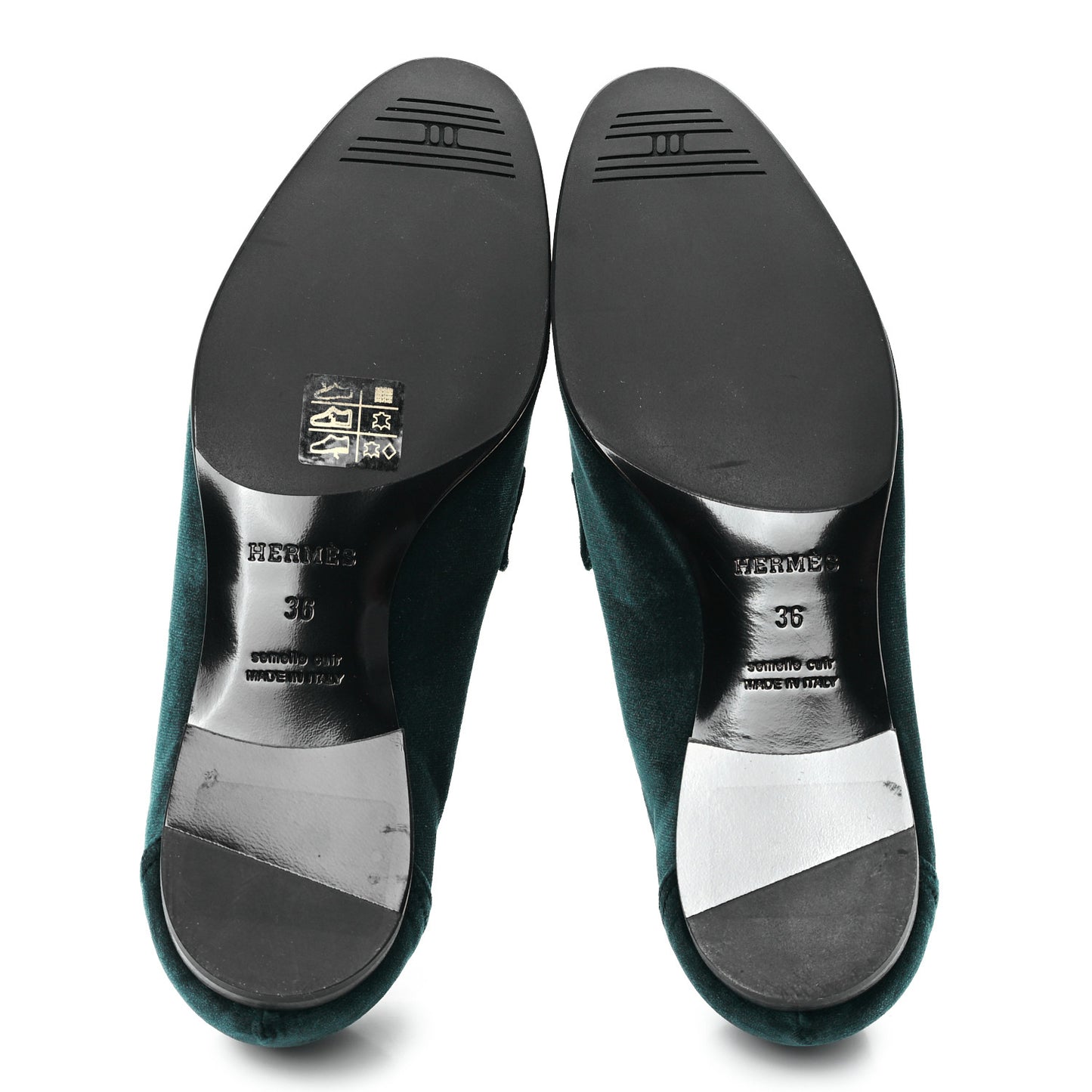 Velvet Womens Paris Loafers 36 Vert Fonce