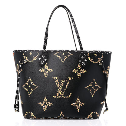 Louis Vuitton Monogram Giant Jungle Neverfull MM Black 3 of 12