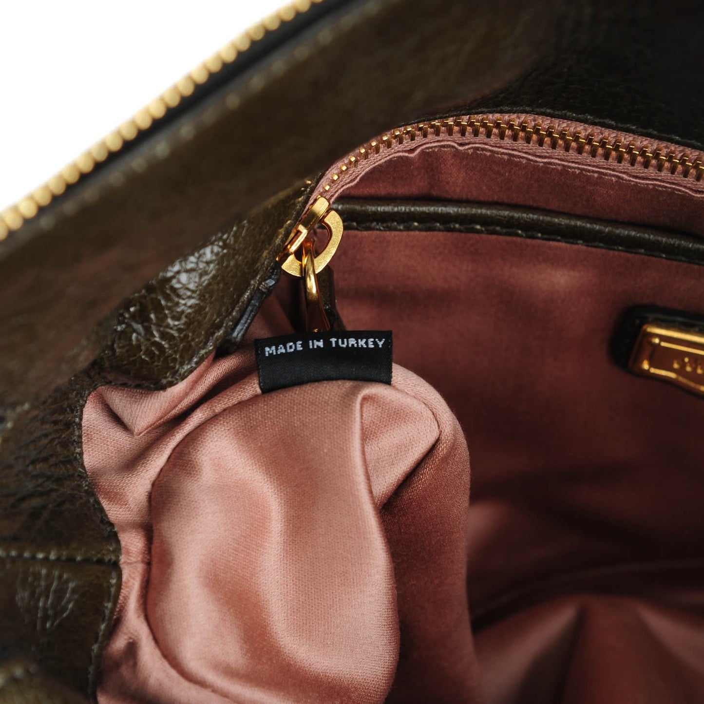 Vitello Lux Medium Bow Bag Militare