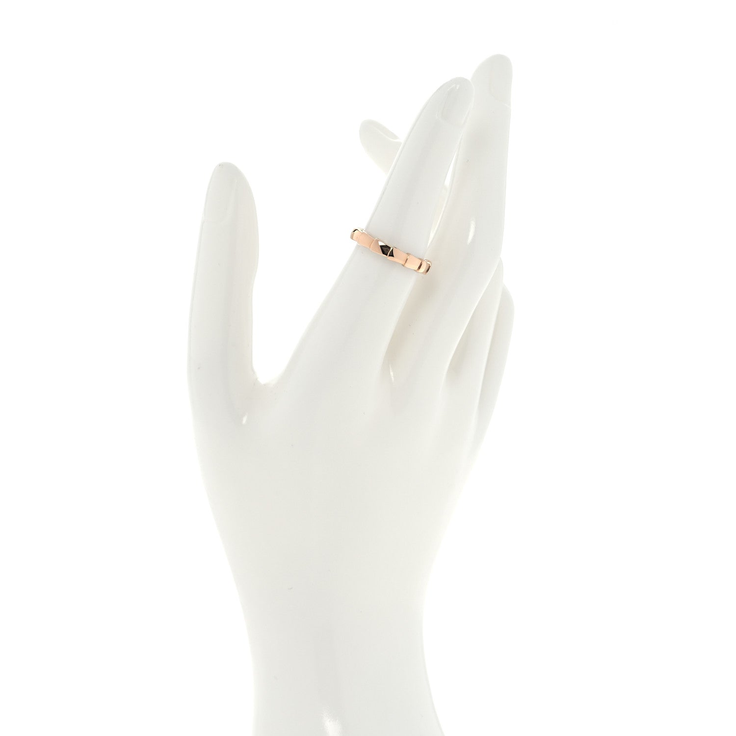 Bulgari 18K Rose Gold Serpenti Viper Band Ring 54 6.75 2 of 7