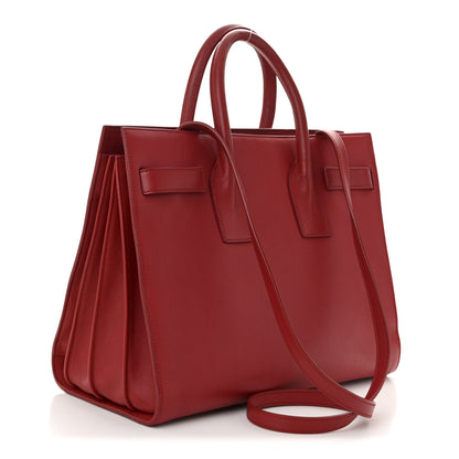 Saint Laurent Calfskin Small Sac De Jour Oxblood 3 of 10