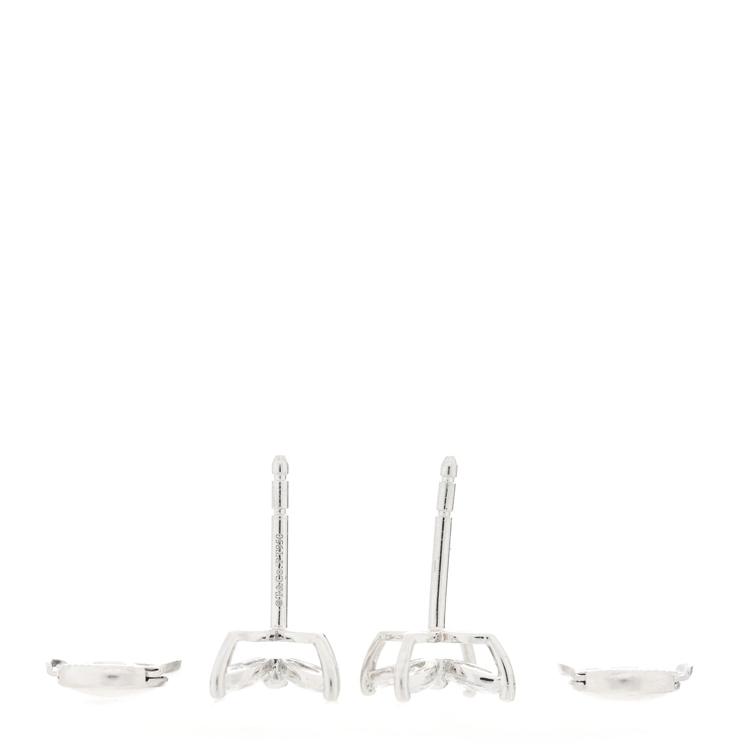 Platinum Diamond .64ct Small Victoria Earrings