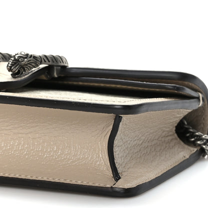 Gucci GG Supreme Monogram Textured Dollar Calfskin Super Mini Dionysus Shoulder Bag Beige Mystic White Oatmeal 9 of 9
