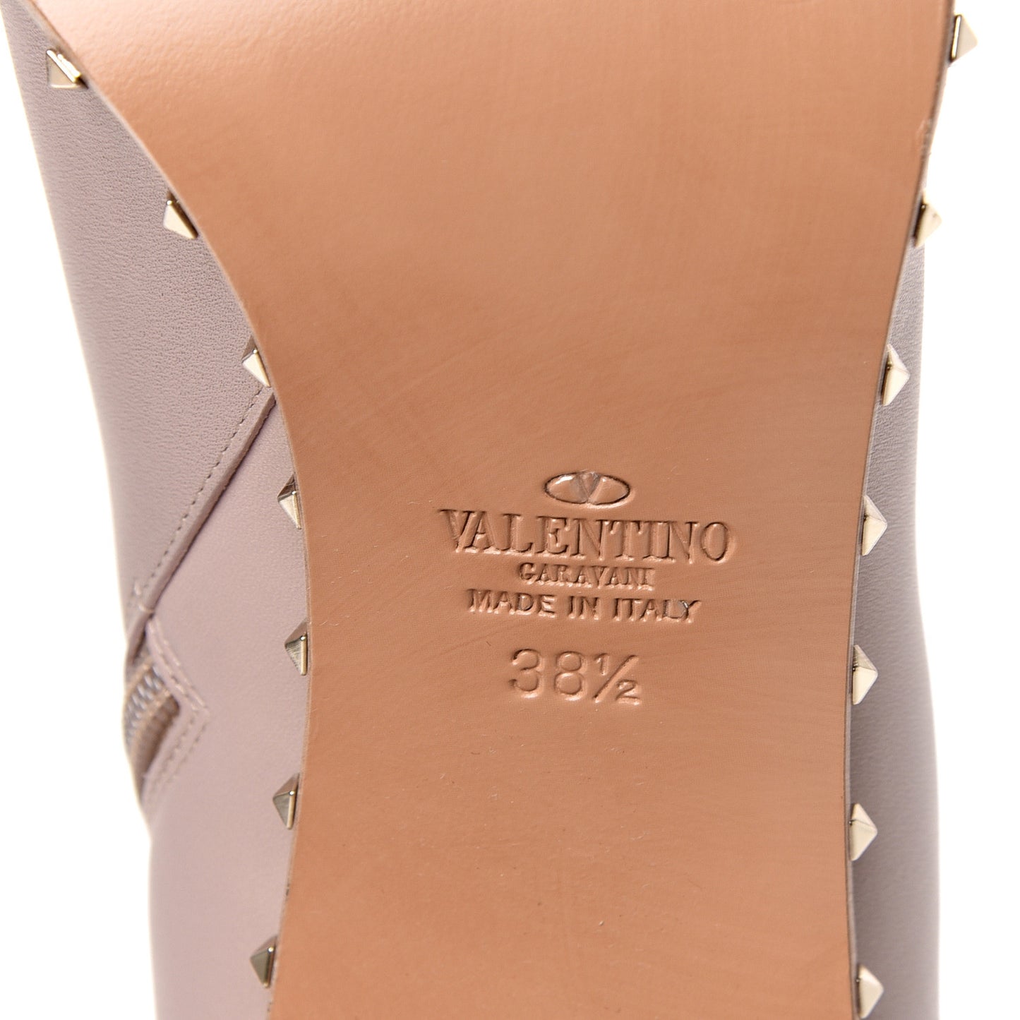 Nappa Soul Rockstud Boots 38.5 Poudre