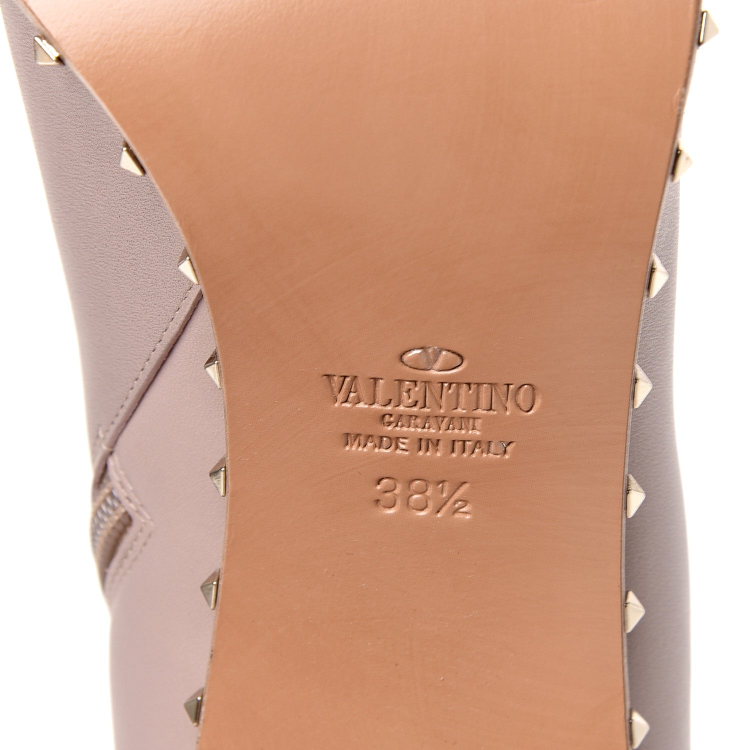 Valentino Garavani Nappa Soul Rockstud Boots 38.5 Poudre 6 of 8