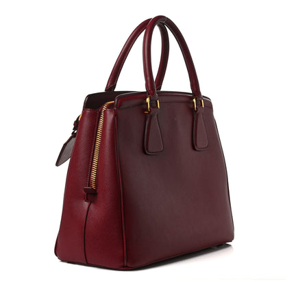 Prada Saffiano Vernice Small Promenade Tote Cerise 2 of 7