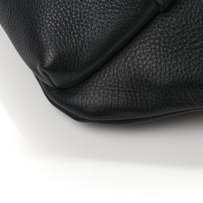 Balenciaga Smooth Calfskin Logo Large Everyday Beltpack Black White 10 of 12