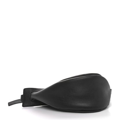 The Row Smooth Calfskin Small Slouchy Banana Bag Black 4 of 10