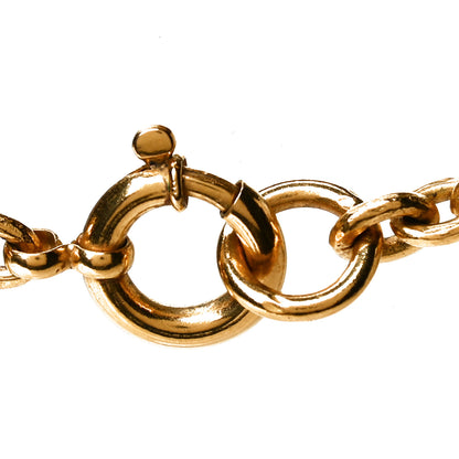 Chanel Chain CC Cross Necklace Gold 2 of 3