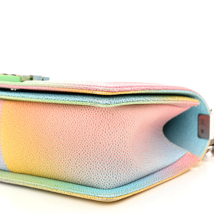 Chanel Caviar Quilted Medium Cuba Rainbow Boy Flap Multicolor 10 of 11