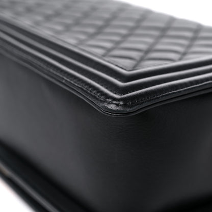 Chanel Calfskin Quilted New Medium Boy Flap Black 10 of 12