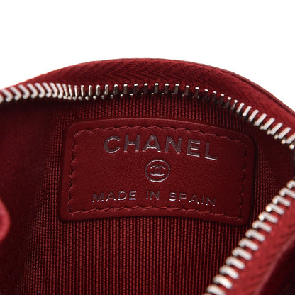 Chanel Caviar Quilted Card Holder Dark Red 6 of 8
