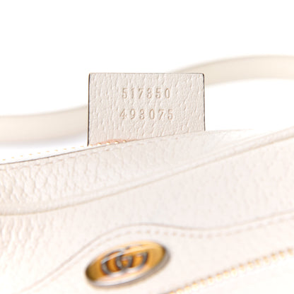 Gucci Textured Dollar Calfskin Web Mini Ophidia Shoulder Bag Mystic White 8 of 12