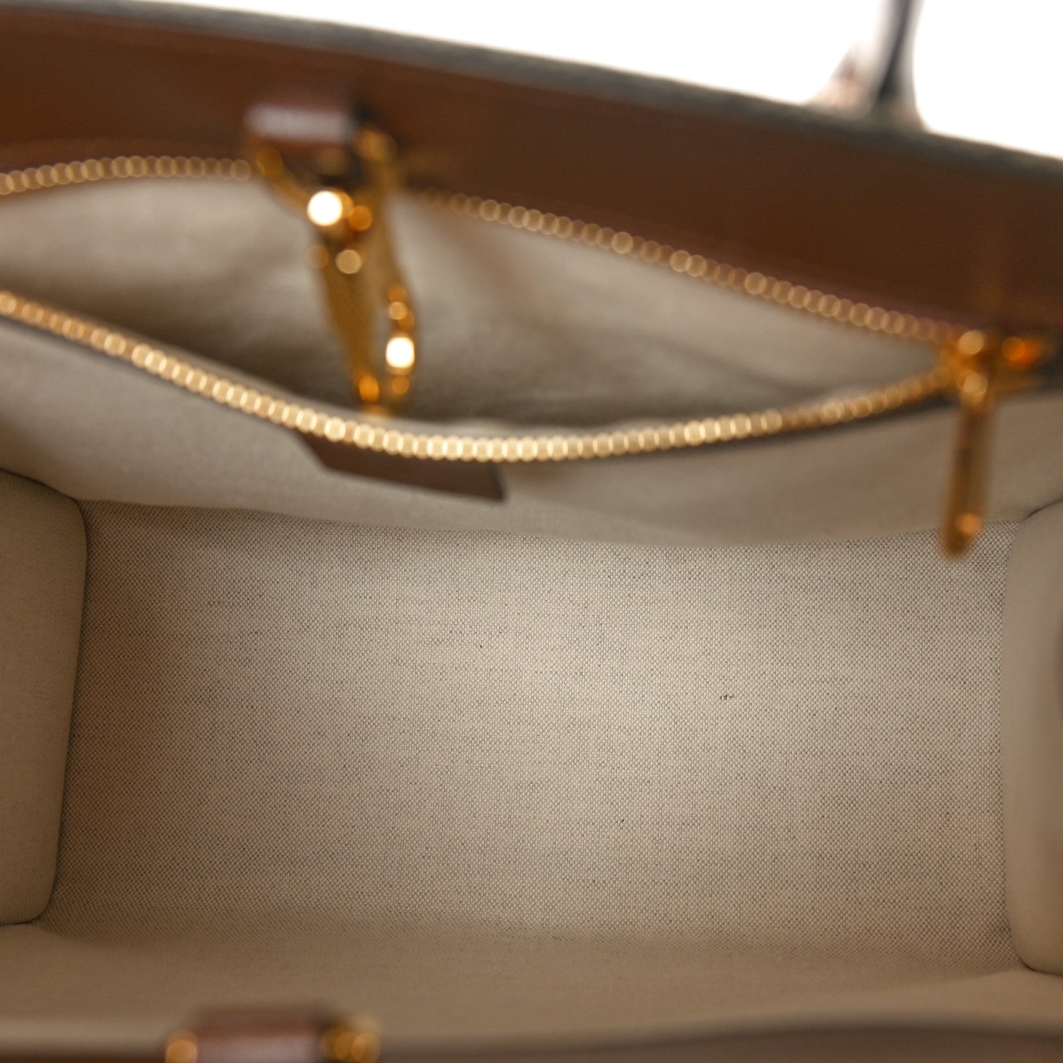 Gucci GG Supreme Monogram Azalea Calfskin Small Retro Interlocking G Tote Bag Beige Ebony Brown Sugar 5 of 10