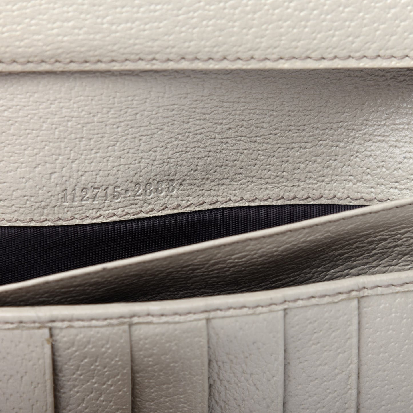 Monogram Metal Bar Continental Flap Wallet Off White