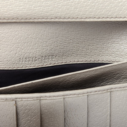 Gucci Monogram Metal Bar Continental Flap Wallet Off White 8 of 12