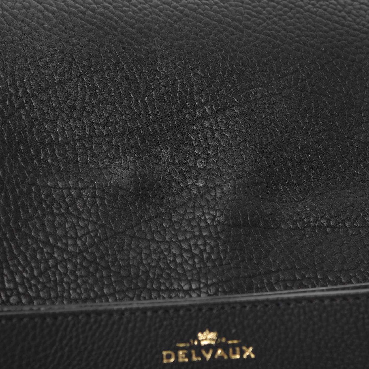 Crispy Calfskin Mini Le Mutin Saddle Bag Black
