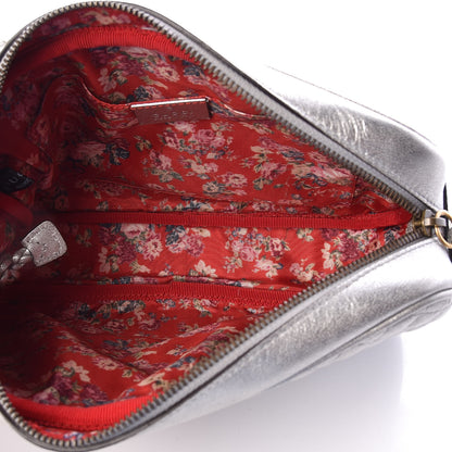Gucci Laminated Nappa Web Trapuntata Small GG Shoulder Bag Argento 5 of 10