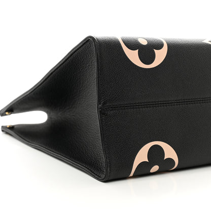 Louis Vuitton LOUIS VUITTON Empreinte Monogram Giant Onthego GM Black Beige 6 of 9