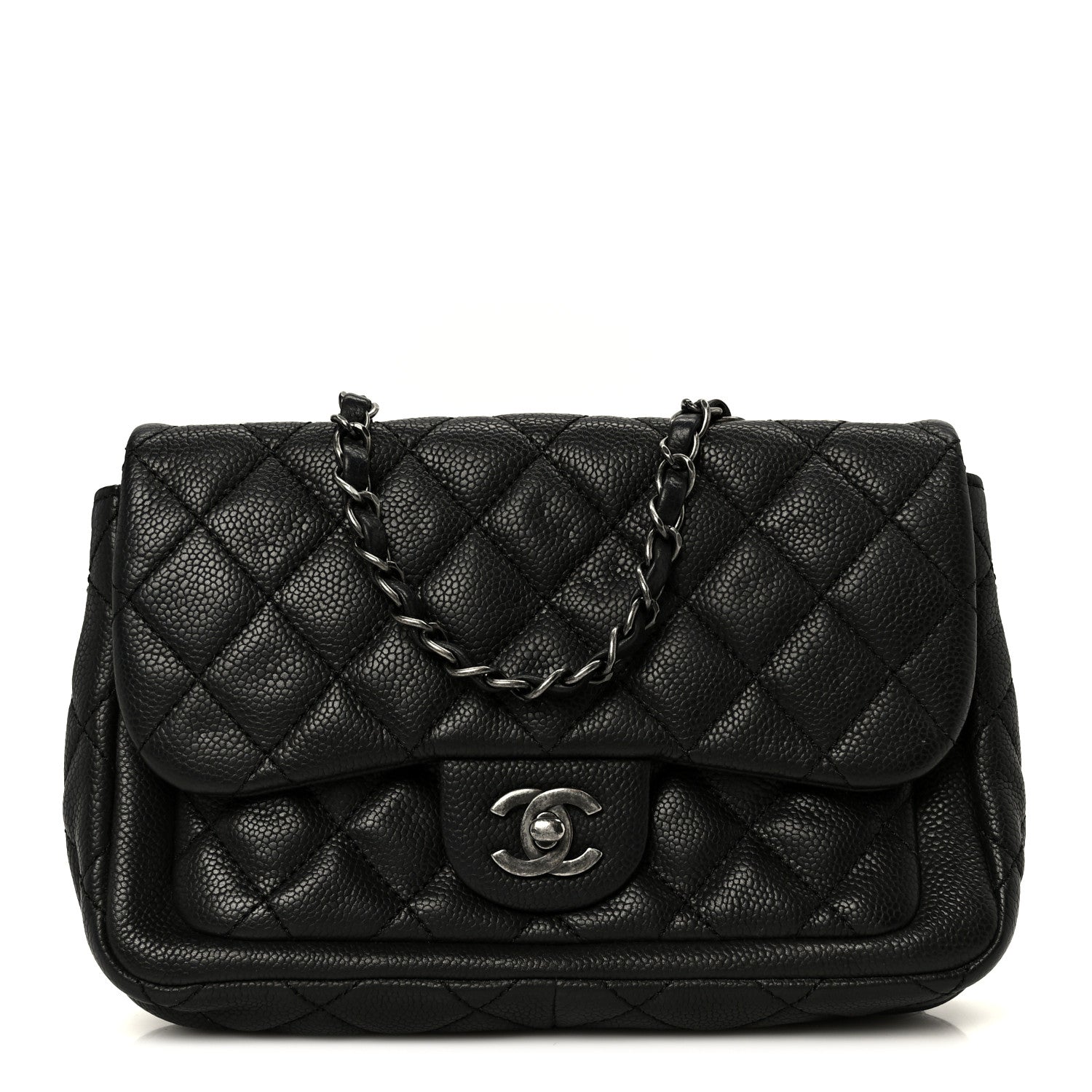 Chanel Caviar Quilted Medium Now and Forever Flap Black 1 of 10