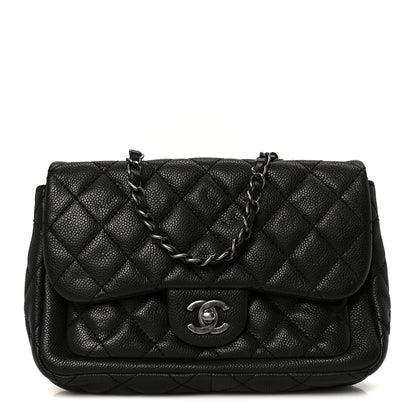 Chanel Caviar Quilted Medium Now and Forever Flap Black 1 of 10