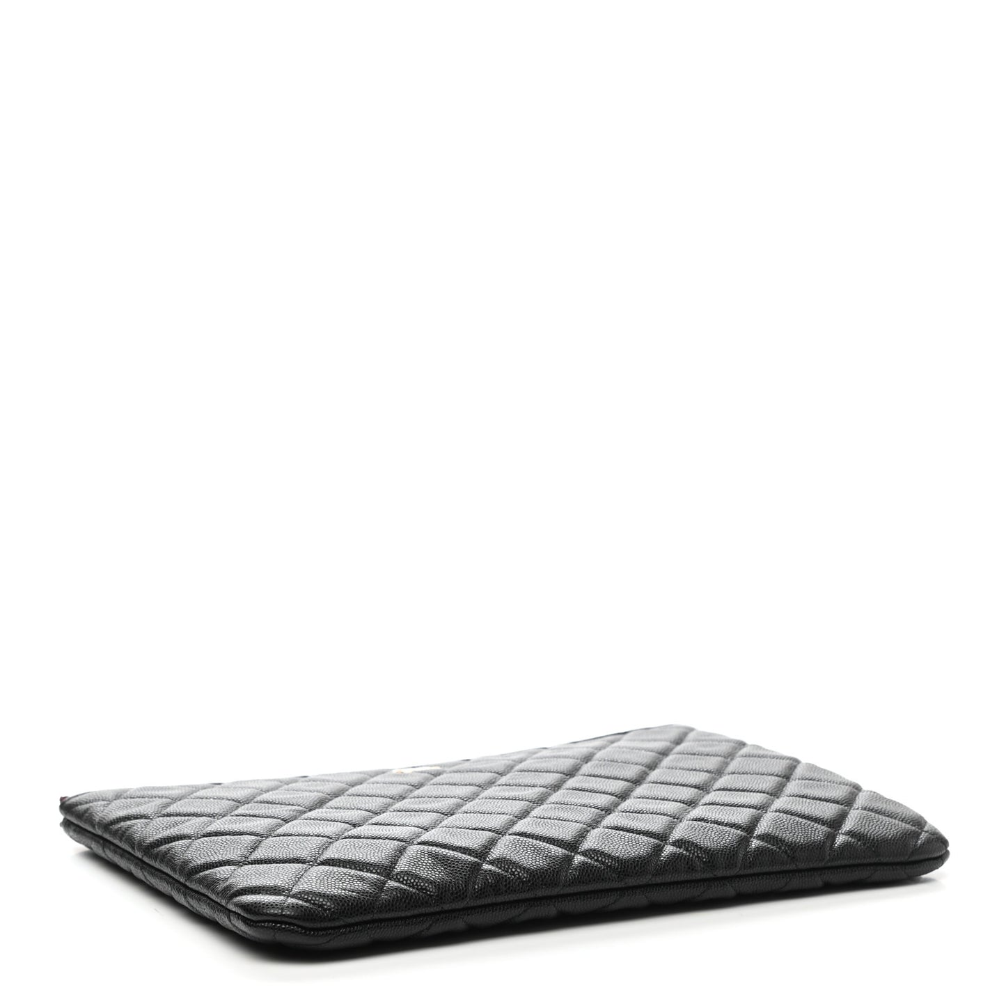 Caviar Quilted Medium Cosmetic Case Black