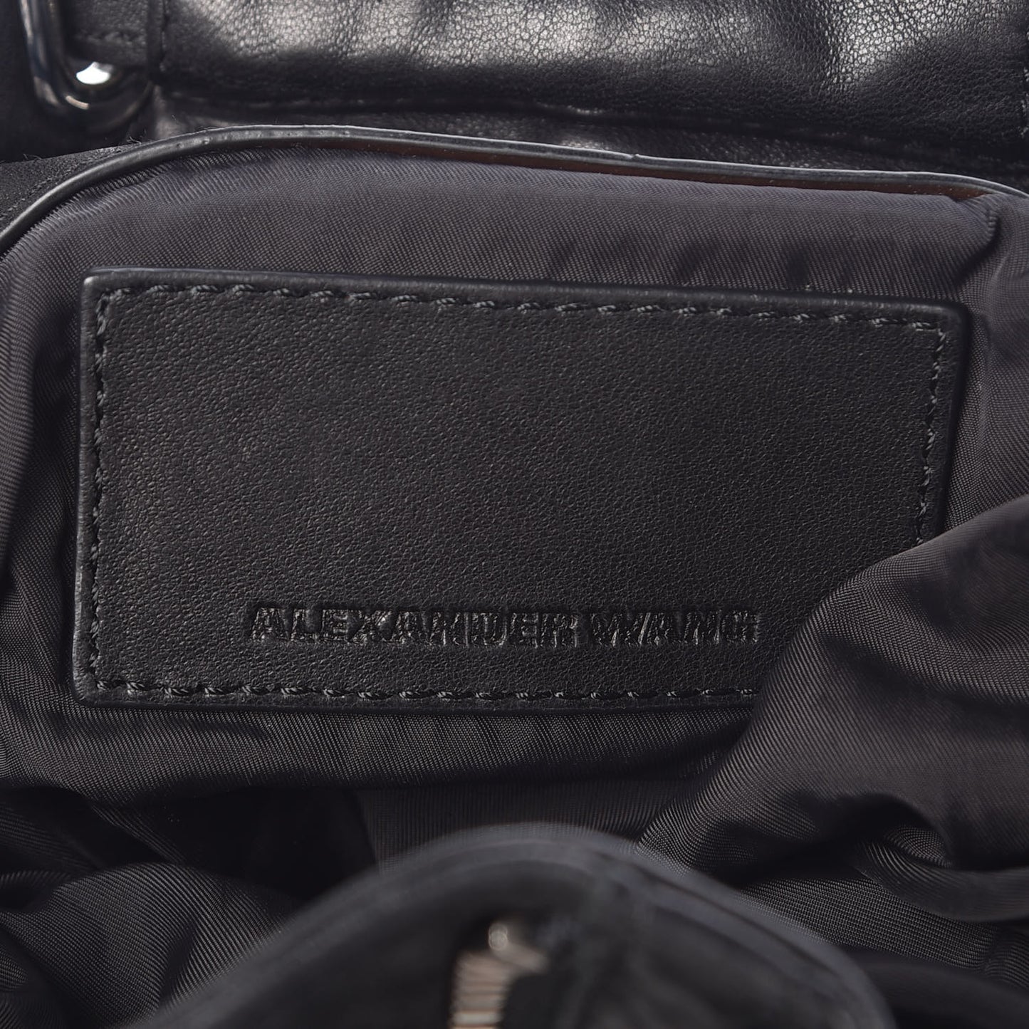 Lambskin Mini Marti Backpack Washed Black Rhodium Hardware