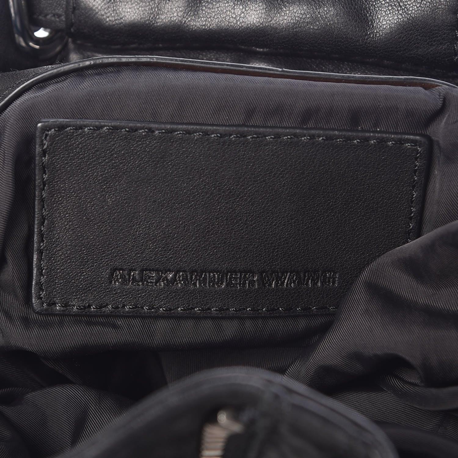 Alexander Wang Lambskin Mini Marti Backpack Washed Black Rhodium Hardware 9 of 10