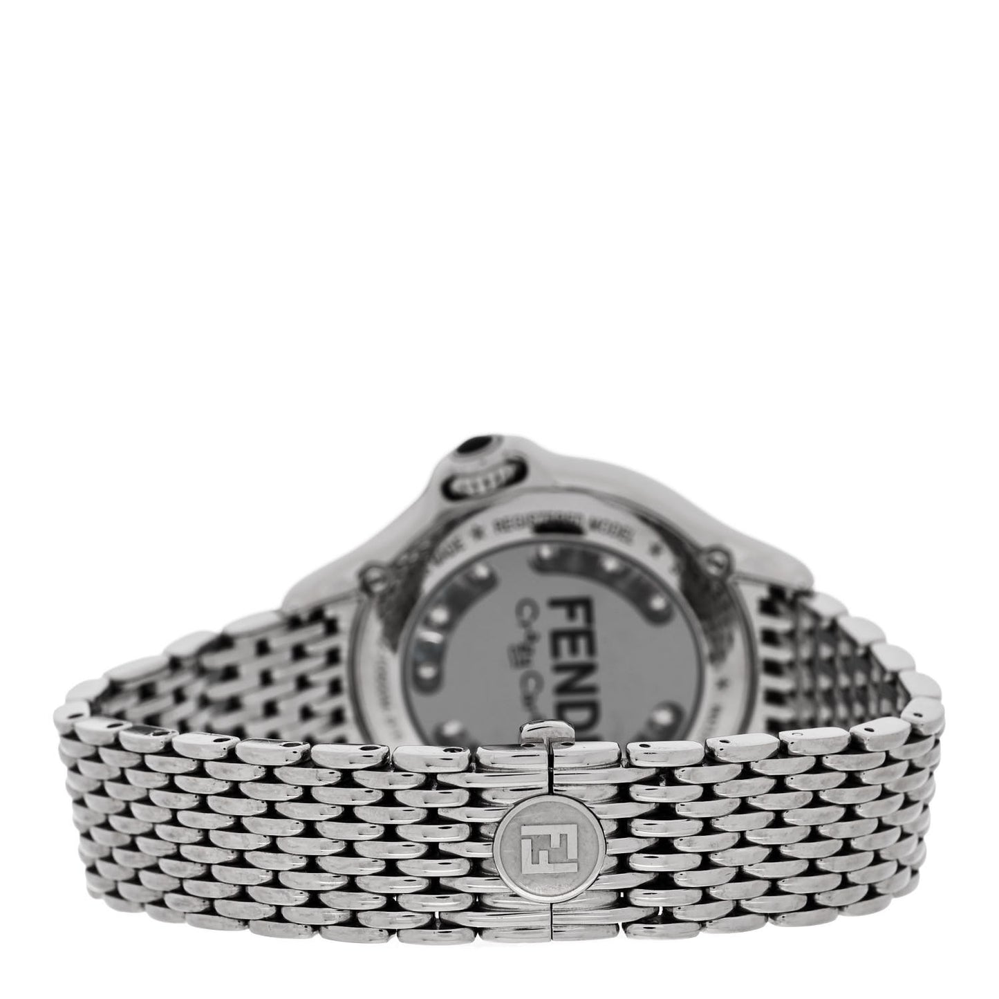 Stainless Steel Diamond Topaz 38mm Crazy Carats Quartz Watch Black