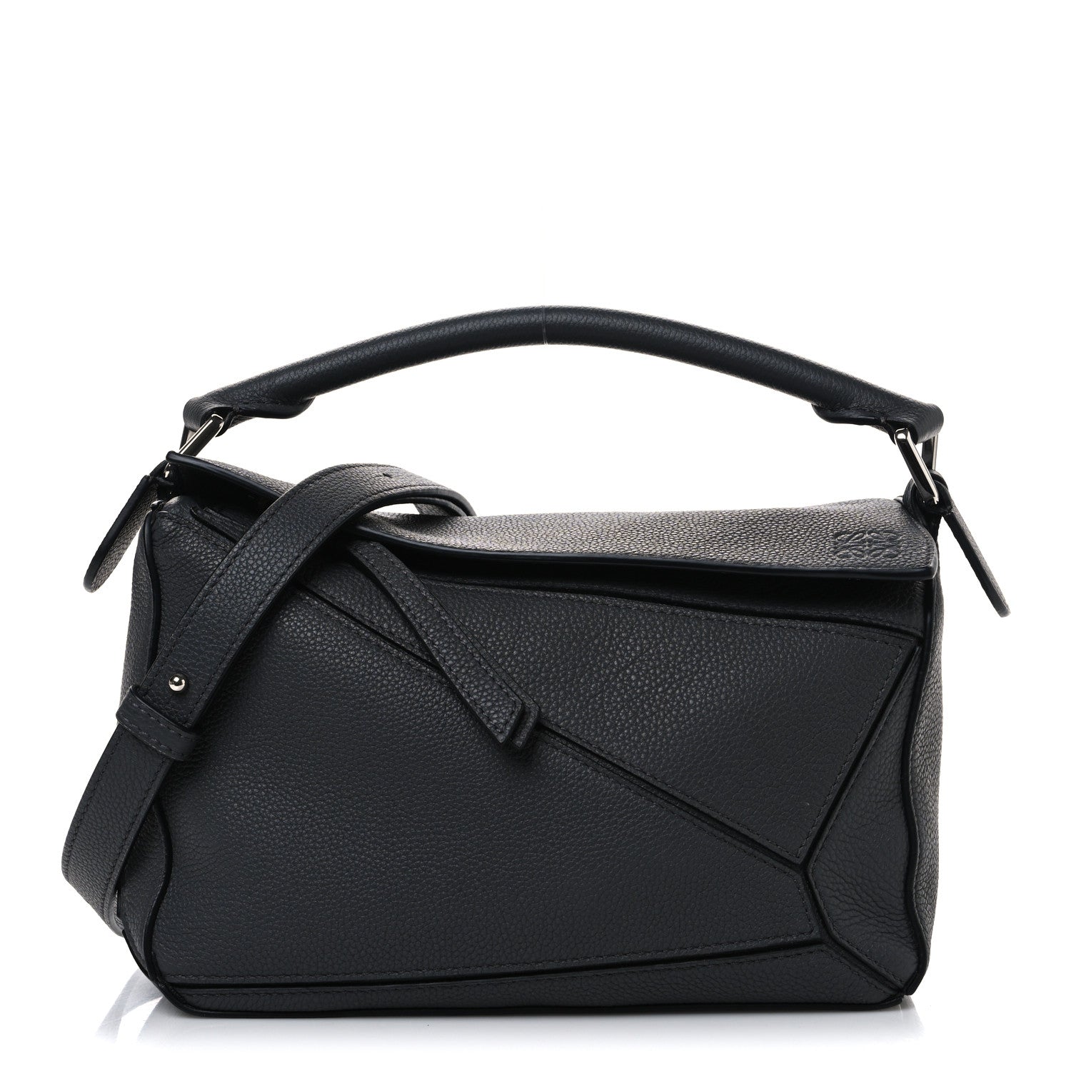 Loewe Calfskin Small Puzzle Bag Dark Grey 1 of 9